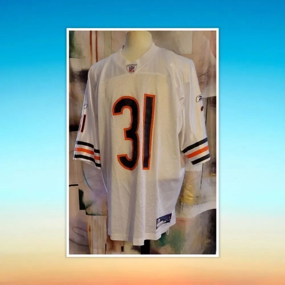 Chicago Bears Vintage Nathan Vasher Jersey #31 Reebok, White Size XL